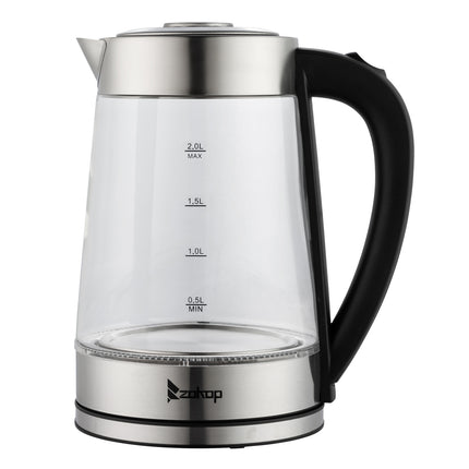 Blue Glass Electric Kettle - HD-250 220V 2000W 2L