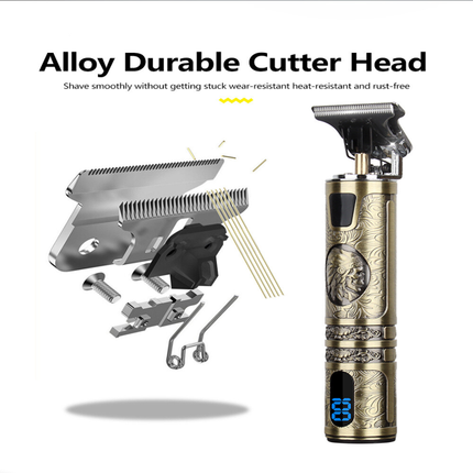 Small LCD Screen Display Professional Men Cordless Hair Clippers Beard Trimmer Cutting Machine Kit